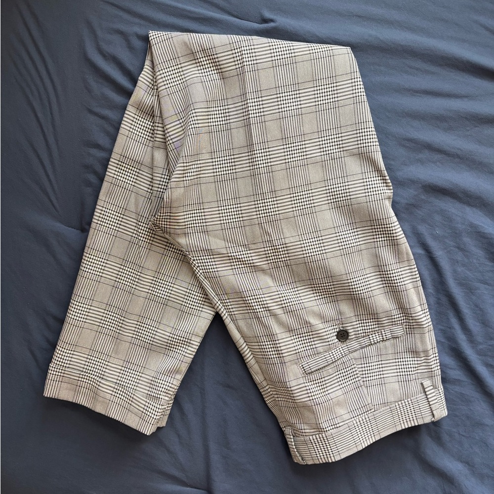 H&M Checkered Pants in Gray and Black